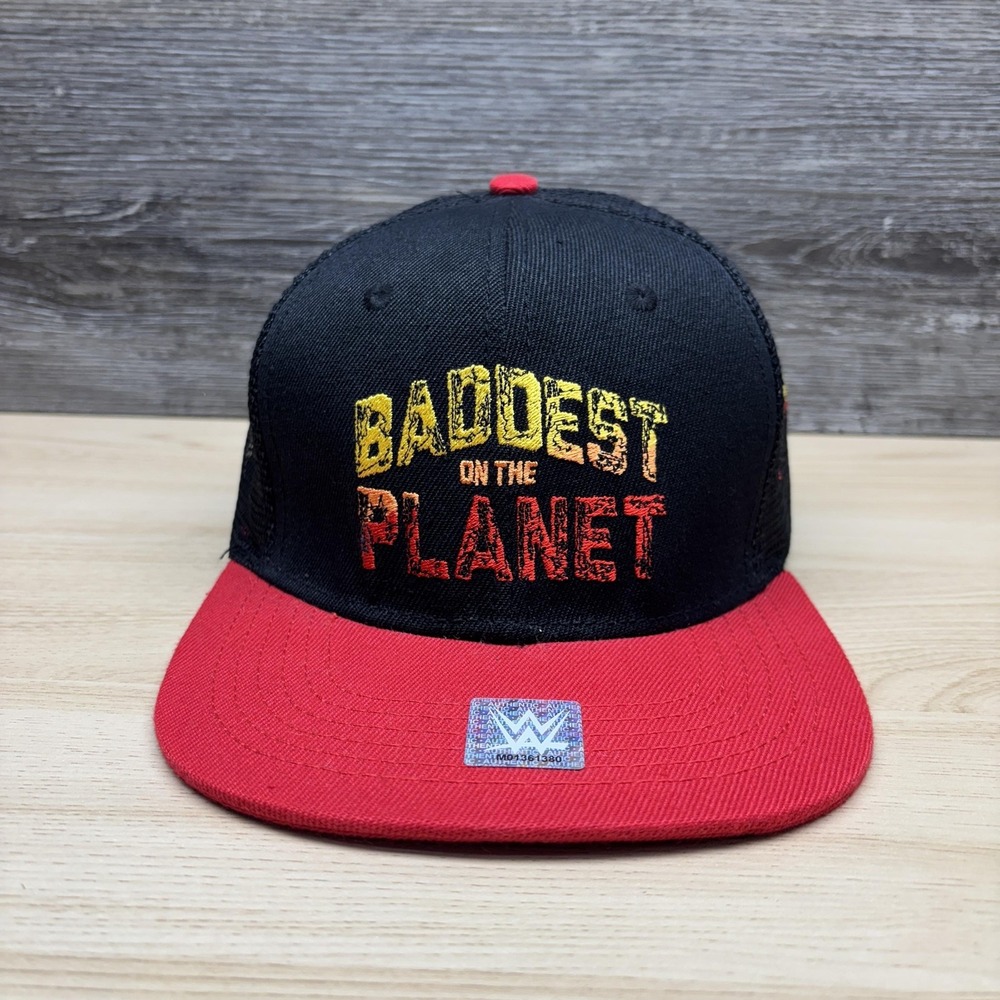 Ronda Rousey Hat Cap Snap Back Mens One Size Black WWE Wrestling Baddest Planet